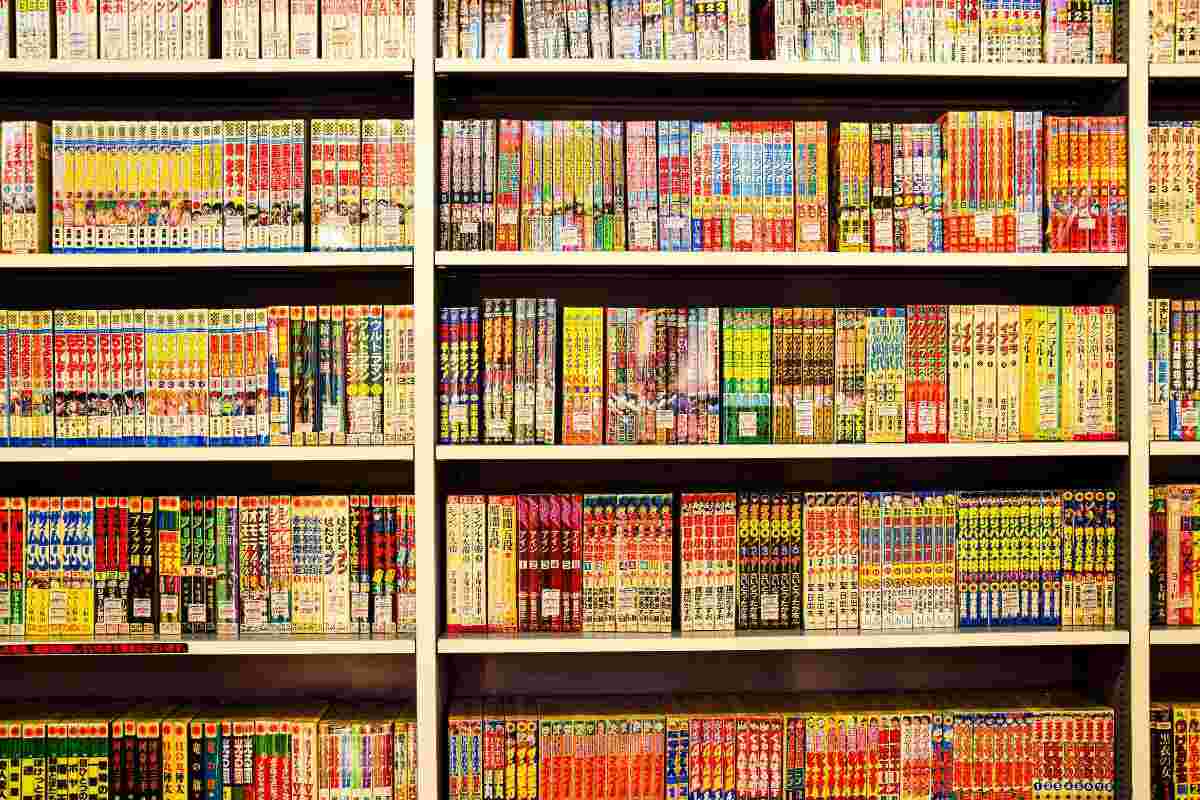 Una libreria di fumetti