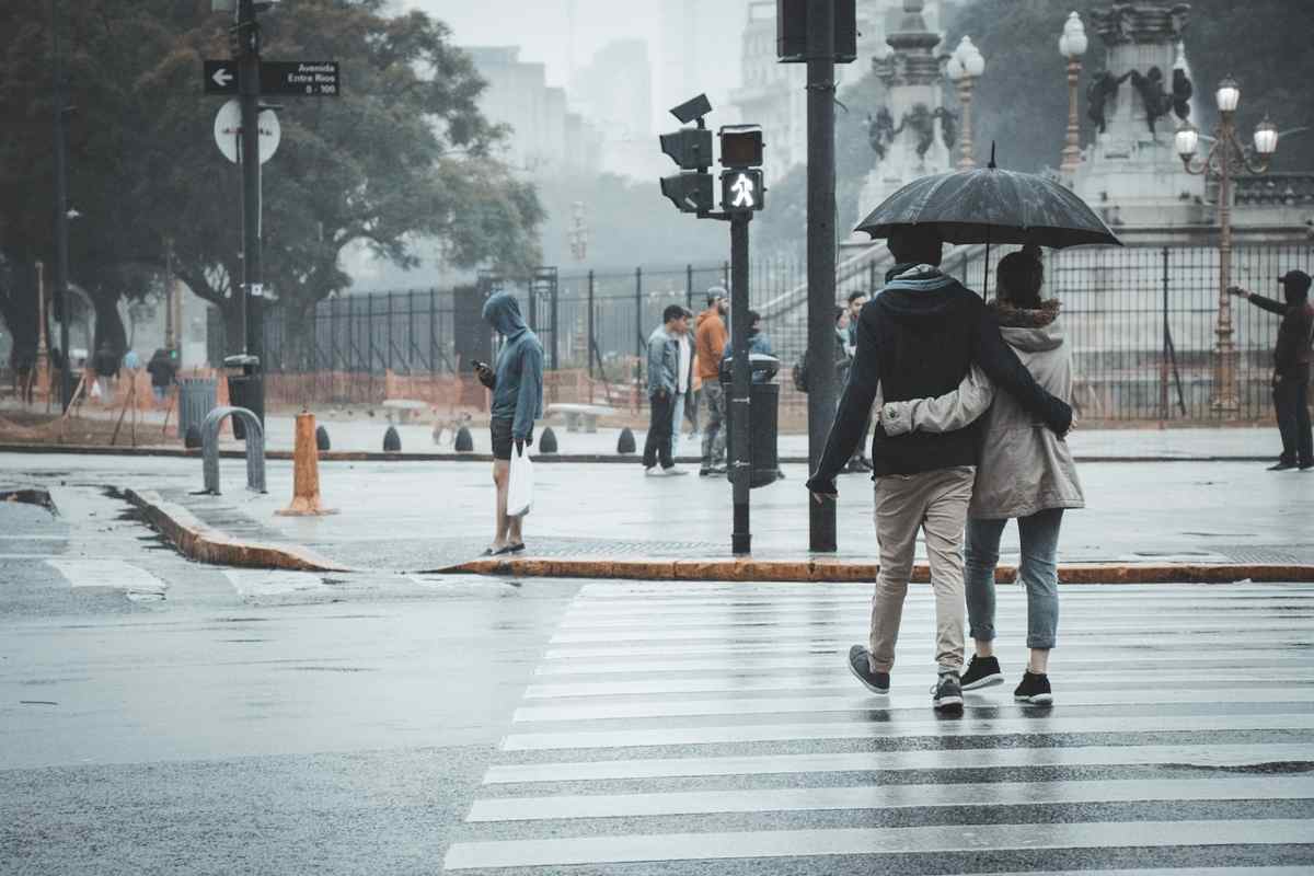 Pioggia in città