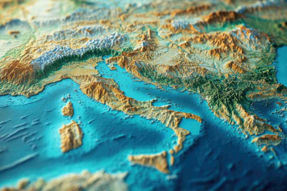 cartina fisica italia