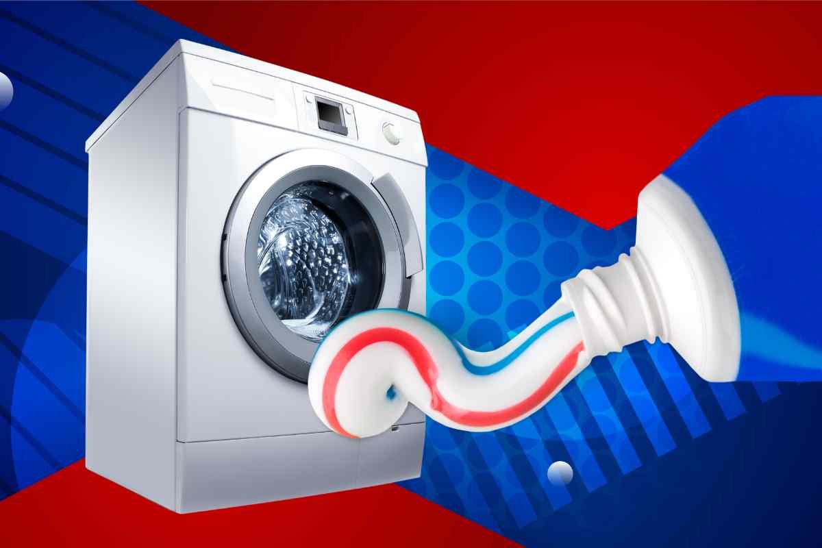Dentifricio e lavatrice
