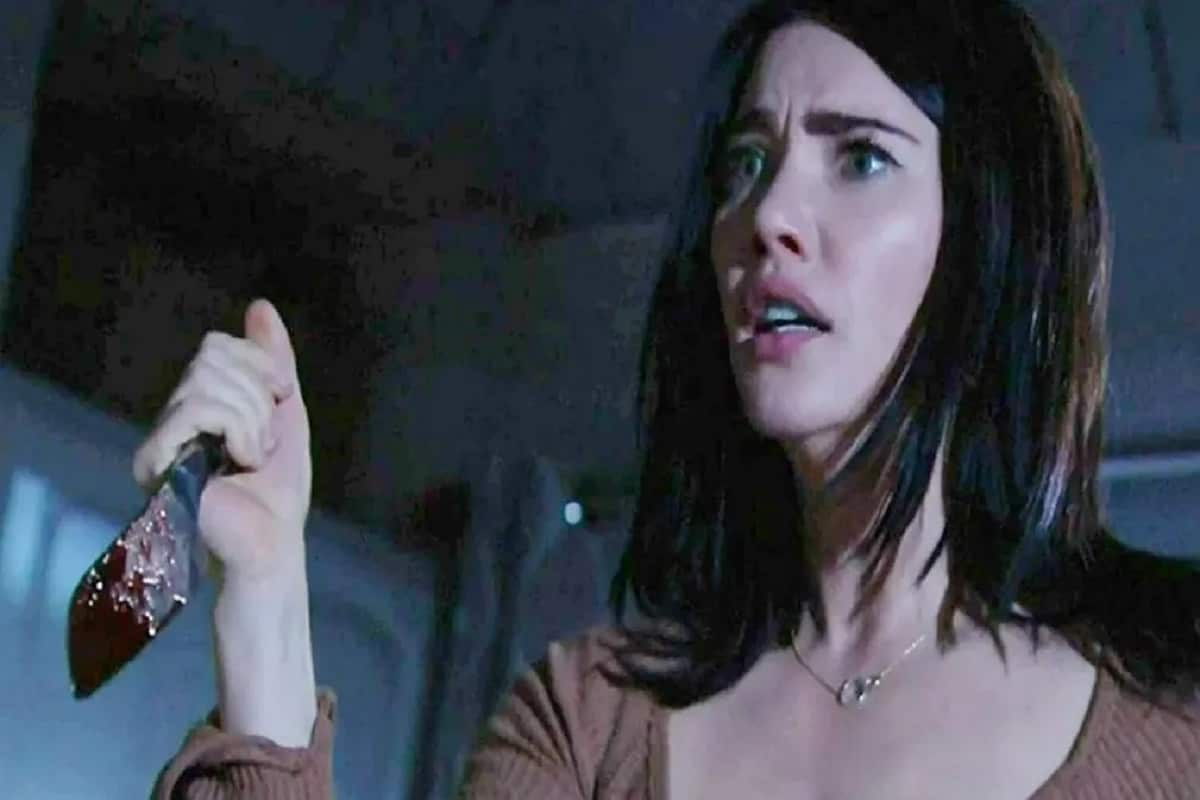 steffy impugna un coletto in una scena di beautiful