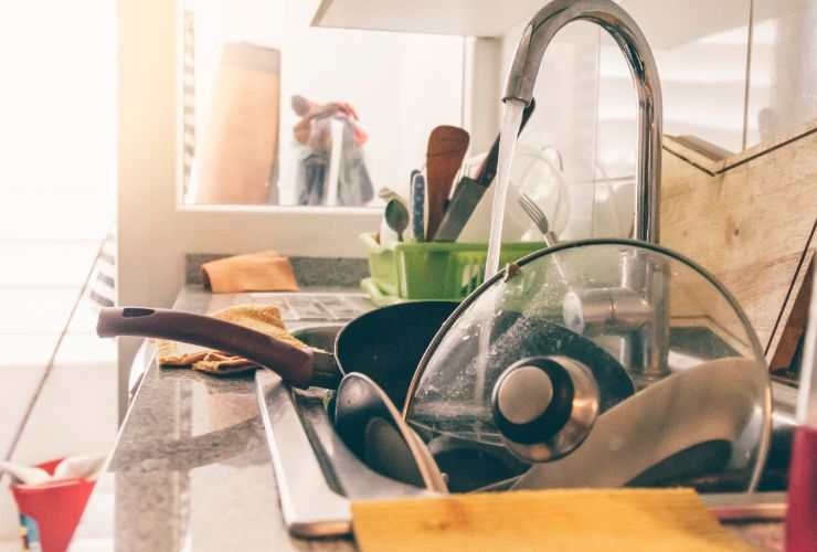 cucina in disordine