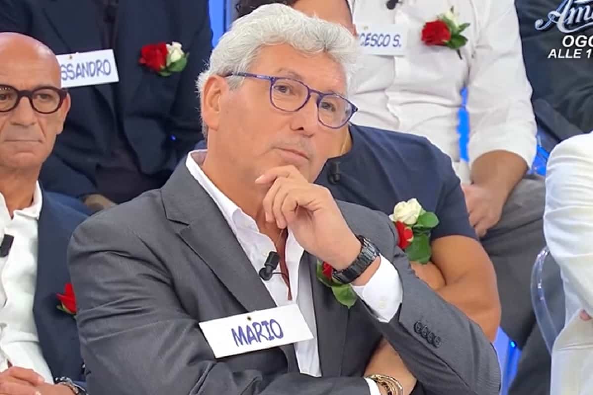 mario lenti nello studio di uomini e donne