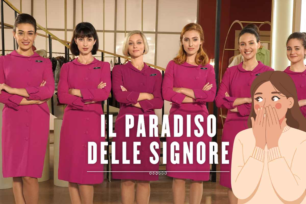 cast paradiso delle signore e donna stupita