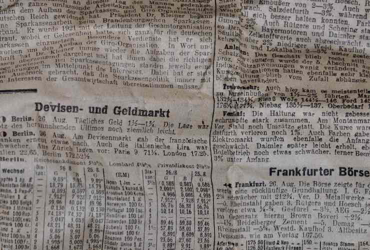 foglio di giornale