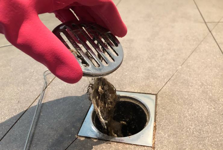 scarico doccia otturato da capelli